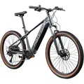AGON Alpha E Bike Mountainbike Herren oder Damen 170-190 cm Pedelec 27,5 Zoll Hardtail MTB Trail mit Ananda Motor (dunkelgrau, 48 cm)