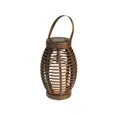 Idena LED Solarleuchte Laterne, mit Henkel, 26x16cm, aus Kunststoff, für Garten und Camping