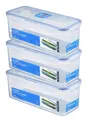 LocknLock: 3x Dose rechteckig 2,0 l mit Ablaufgitter (HPL844/3)