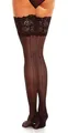 GLAMORY Damen Halterlose Naht-Strümpfe Couture 20 DEN, Schwarz (Schwarz), XXX-Large (Herstellergröße: 3XL-(56-58))