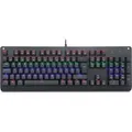 USB 105 Tasten Mechanische Gaming Tastatur 9 LED Modus Backlight deutsch - Schwarz