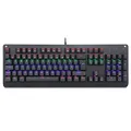 Bucom USB 105 Tasten Mechanische Gaming Spieler Tastatur 9 LED Modus Backlight deutsch