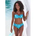 Sunseeker Bikini-Hose Lapa seitlich regulierbar und mit tropischem Print blau 34