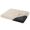 tierlando® Quick-Cover Goofy Basic Matratzenschoner für Hundebett und Hundematratze aus Polyester – rechteckiger, waschbarer Spannbettlakenbezug Größe: 95x70cm | Farbe: 05 Creme