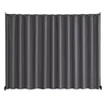 VEVOR Raumteiler Trennwand Paravent Stellwand Einzelpanel, Tragbarer Sichtschutz für Büro Schlafzimmer Esszimmer Arbeitszimmer Balkon, Raumtrenner Rollbar (308,5 x 45 x 245,5 cm), Grau