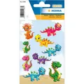 3 bis 60x HERMA Sticker MAGIC "kleine Dinos", aus Glitterfolie SPARE BIS ZU 70%