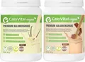 Trinknahrung Vegan Kalorien Shake zum Zunehmen | Astronautennahrung Vegan mit Kohlenhydraten Protein & Vitaminen | SPARSET Vanille + Schoko CaloVital