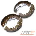 SATZ BREMSBACKEN TROMMELBREMSE Ø203 HINTEN FÜR FIAT IDEA FIORINO 1.4 AB BJ 07