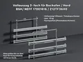 NEFF 17001816 Bosch Vollauszug 3-fach Teleskopschienen Z12TF36X0 Backofen Herd