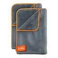 ADBL Dementor Trockentuch 840GSM (2 STK.) - Ideal zum Trocknen von Lackoberflächen - extrem saugstarkes & fusselfreies Mikrofasertuch für die Auto & Motorrad Pflege - Autowäsche | 60x90cm