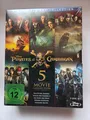 Disney PIRATES of the CARIBBEAN - 5 MOVIE COLLECTION - BLURAY NEU OVP