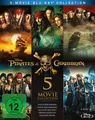 Pirates von Caribbean 1-5 Box (Blu-ray) Johnny Depp Jack Davenport
