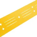 zaunzu Sichtschutz Dekor Starline mit Lasermuster für Doppelstabzaun Gelb 2,55m
