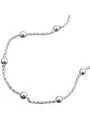 Gallay Fußkette 1,3mm Ankerkette längenvariabel mit 13 Kugeln Silber 925 25cm (1-tlg)