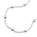 Fußkette 1,3mm Ankerkette längenvariabel mit 13 Kugeln Silber 925 25cm | Gallay