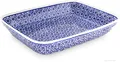 Original Bunzlauer Keramik Auflaufform 1,2 Liter 25,5x19,5cm, H=4,5 cm, Dekor 120