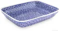 Bunzlauer Keramik 1,2 L Auflaufform  Gratinform Backform 26,5x19,5x5cm Dekor 120