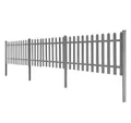 vidaXL Lattenzaun, mit Pfosten 3 Stk. WPC 600x60 cm