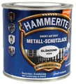 Hammerite Metall-Schutzlack Glänzend, Fertig gemischt, Zaun, Möbel, Treppe, Fenster, Metall, Glänzende Oberfläche, Weiß, 10 m²/L, Weiss