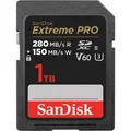SanDisk SD-Karte Extreme Pro, SDSDXEP-512G-GN4IN, 1TB, bis 280 MB/s, SDXC, mit V60 und UHS-II U3