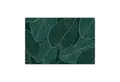 cover-your-desk.de Schreibtischunterlage abwaschbar -Tropische Blätter in Gold -premium Vinyl -Made in Germany, (1 tlg)