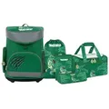 MUWO "Lil Rex" Kinder Schulranzen Set 5-tlg. | MW-292 - Grün