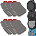 6 Ersatz Metallplättchen mit Klebepad passend für OOONO CODriver NO2, PDISC N...