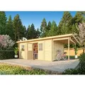 Fjordholz Pultdach Gartenhaus Modell Ezra 5I 44mm Kiefer Imprägniert
