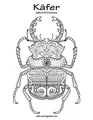 Käfer-Malbuch für Erwachsene 1