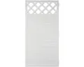 Zaun Teilelement Lightline Rankgitter 90 x 180 cm weiß