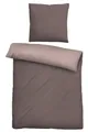 Biberna Bettwäsche Biberna Melange- Flanell Bettwäsche 'Uni' 135 x 200 cm