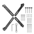 Maclean Universal Adapter für 13“- 32“ Zoll Bildschirme ohne VESA-Bohrungen bis 10kg | Passende Halterungen mit VESA-Standard 75x75 mm und 100x100 mm | Monitor-Adapter-Set MC-990