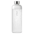 VINSUN Trinkflasche 1,5L weiß - wiederverwendbar, Kohlensäure geeignet, BPA frei, Tritan - Leichte Wasser Flasche für Sport, Outdoor, Schule, Uni, Fahrrad, Büro, Gym