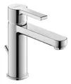 Duravit B.2 Einhebel-Waschtischmischer Ausladung 139 mm mit Zugstangen-Ablaufgarnitur - Chrom - B21020001010