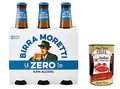 24x BIRRA MORETTI alkoholfrei Flaschen Bier 0% Alk. 0,33l Flasche+ Italian Gourmet polpa 400g