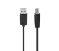 Hama USB-Kabel für PC und Notebook, USB-B auf USB-A, 1,50 - 5 m, Schwarz USB-Kabel, USB Typ B, USB Typ A, (300 cm), 480 Mbit/s, Knickschutz, schnelle und störungsfreie Übertragung