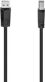 Hama - USB-Kabel - USB (M) bis USB Typ B (M) - USB 2.0 - 0.5 A - 3 m - Schwarz