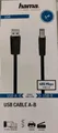 Hama USB-Kabel USB-A/USB-B 2.0 480Mbps 3m Schwarz Neu & OVP