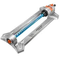 GRÜNTEK Metall Oszillations-Rasensprenger, Sprinkler mit Turbo-Motor, bis 352 m²
