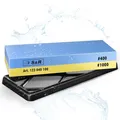 S&R Schleifstein Set – Messerschleifstein & Wetzstein für Messer – Doppelseitiger Sharpening Stone 400/1000 & Schleifhilfe – Knife Sharpener Stone & Abziehstein zum Messer schärfen, Whetstone