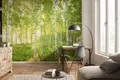 Fototapete Wandtapete für Schlafzimmer & Wohnzimmer 368x254cm Feder Wald