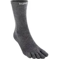 Injinji Liner Crew Merino Socken (Größe 37 , grau)