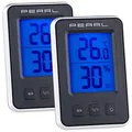 PEARL Min Max Thermometer: 3er-Set digitale Thermometer/Hygrometer, Komfortanzeige, LCD-Display (Digitale Hygro und Thermometer, Heimhygrometer, Kühlschrankthermometer)