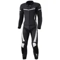 Held Spire 2-Teiler Motorrad Lederkombi, schwarz-weiss, Größe 48 für Männer