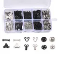 Haken und Ösen Hosenhaken Set für kleidung BH Haken Verschluss Druckknöpfe un...