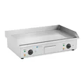 Royal Catering RC-EG73 Doppel Elektro Grillplatte 73 cm glatt 2 x 2.200 W Gastrogrill Grillplatte elektrisch
