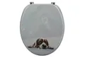 MSV WC-Sitz DOGGY, Toilettendeckel MDF, Scharniere aus Edelstahl - hochwertige und solide Qualität