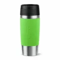 Emsa Isolierbecher Travel Mug Classic, To-Go-Becher, Edelstahl, Limette, 360 ml