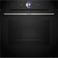 Bosch HBG7363B1 Serie 8 Einbau-Backofen, 71l, Air Fry, Home Connect, digitale Bedienring, schwarz, 