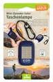 moses. Expedition Natur Mini-Dynamo-Solar-Taschenlampe für Kinder, wiederaufladbare Akku-Taschenlampe mit Handkurbel und Solarpanel, Kurbeltaschenlampe mit 3 hellen LEDs und Handschlaufe